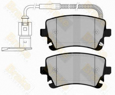 BRAKE ENGINEERING pa1571 -  Комплект тормозных колодок, дисковый тормоз
